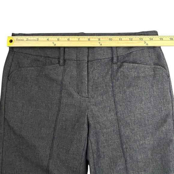 BCBGMaxAzria Slim Pants SZ 2 Grayish Blue Cotton Wool Blend Stretch Corpcore - Picture 8 of 11